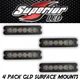 4 Pack  GLD-6 TIR6 Amber Surface Mount from SuperiorLED - Caution & Emergency