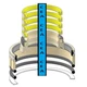 878010285 Lift Cylinder Seal Kit Fits Komatsu SK1020-5