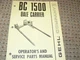 Gehl BC 1500 Bale Carrier Operator's Manual