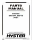 Hyster S40FT S50FT S60FT S70FT S55FTS F187 Forklift Parts Catalog Manual PDF