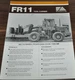FiatAllis Fiat Allis FR11 Tool Carrier Wheel Loader Specification Brochure