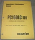 KOMATSU PC160LC-7E0 EXCAVATOR OPERATION & MAINTENANCE BOOK MANUAL S/N 20001-UP