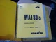 Komatsu WA180-3 Wheel Loader Factory OEM Parts Catalog Manual A80001 And Up