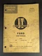 I&T Shop Service Ford Shop Manual 6000 Commander No. FO-22