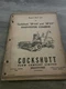 Cockshutt Repair Parts List Manual For SP132 And SP137 Harvester Combine
