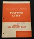 1957 MASSEY-HARRIS MH 26 PULL-TYPE SIDE DELIVERY RAKE PARTS CATALOG MANUAL CLEAN
