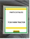 New Holland TC30 tractor  parts  manual printed in binder free ship