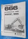 KOEHRING 666D HOE EXCAVATOR OPERATOR'S SERVICE MAINTENANCE MANUAL 1972