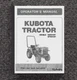 6100 7100 Diesel Tractor Operator Maint Manual Fits Kubota B6100HST B7100HST Enl