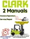 CLARK C45 D C45D FORKLIFT DIESEL OPERATOR SERVICE REPAIR SHOP MANUAL PDF USB