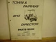 CUSHMAN TOWN & FAIRWAY AND DIRECTOR PARTS MANUAL 1969 TO 1975