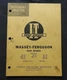 1960 MASSEY-FERGUSON MF 303 333 404 406 1001 MH 333 444 TRACTOR I T SHOP MANUAL