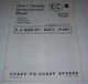 COAST-TO-COAST E-Z RIDE 30" ELECTRIC START MOWER Model 481-0651 OPERATING MANUAL