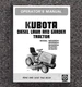 G6200H G5200H G4200H G4200 G3200TRACTOR OPERATOR MAINTENANCE MANUAL FITS KUBOTA 