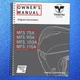 TOHATSU MFS 75A 90A 100A 115A OWNERS MANUAL - TOUGH SPIRAL BOUND - TOUGH COVERS