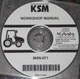 KUBOTA M4N-071 TRACTOR SERVICE SHOP REPAIR WORKSHOP MANUAL CD/DVD
