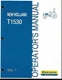 NEW HOLLAND T1530 TRACTOR OPERATORS MANUAL