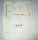 Westendorf TA-29 Loader Operators Owners Manual ORIGINAL!