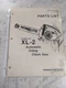 HOMELITE CHAIN SAWS ILLUSTRATED SERVICE PARTS LIST MANUAL MODEL XL-2 24752 REV 4