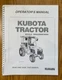 2630 3030 3000 OPERATORS MAINTENANCE MANUAL KUBOTA TRACTOR B2630 B3030 B3000