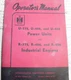 IH  INTERNATIONAL R372 R406 R450 U372 U406 U450  ENGINE OPERATORS MANUAL