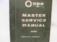 1 USED ONAN MASTER SERVICE MANUAL FOR ENGINES #922-0501