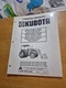 Genuine Kubota Loader M1840a 1850a 1860a Operator's Manual For M4950-M8950