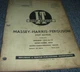 I&T Massey Harris Ferguson MHF202 Tractor Shop Service Repair Manual MHF-6 xz
