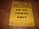 Vintage International Harvester UD-9A Power Unit PU-26B Operators Manual