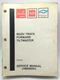1989 1990 1991 Isuzu Forward Tiltmaster NPR W4 Truck Shop Service Repair Manual