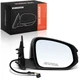 A-Premium Passenger Power Mirror with Manual Fold for Toyota Highlander 14-18