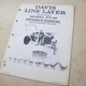 DAVIS PT-90 PULL TYPE LINE LAYER Parts Manual Book catalog owner operator guide