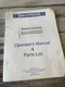 SWEEPSTER S32/D32 & S30 Series Operators Manual & Parts List Catalog Service OEM