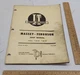 MASSEY-FERGUSON - SHOP MANUAL No. MF-24 - I&T Shop Service - listing #4599