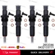 4PCS  Fuel Injector 2853346 Compatible CASE P70 Engine 430 445 New Holland L190
