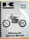 Kawasaki KX125 KX250 OEM Service Manual Repair 1999 2000 2001 2002 99924 1244 04