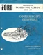 Ford Tractor Operator's Manual Flexo-Hitch Tandem Disc Harrow Series 201
