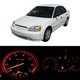 RED INSTRUMENT GAUGE CLUSTER LIGHT BULBS LED KIT FOR 2001-2005 HONDA CIVIC MT