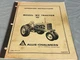 Genuine Allis-Chalmers Model WD 45 Tractor Operating Instructions #70257975