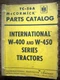 IH Farmall Mccormick International W400 W450 Parts Manual