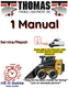 THOMAS T173HLS II SKID STEER LOADER MANUAL SERVICE REPAIR SHOP PDFS ON USB