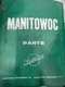 MANITOWOC 4100W PARTS MANUAL