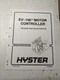 HYSTER SERVICE MANUAL EV-100 MOTOR CONTROLLER ADJUSTMENTS & REPAIR 897070