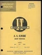 J.I. CASE SERIES 500, 600 AND 900B SHOP MANUAL