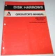 Allis Chalmers 2500 Series Non-Fold Disk Harrow Operators & Maintenance Manual