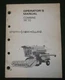 SPERRY NEW HOLLAND TR70 COMBINE OPERATOR OPERATION & MAINTENANCE BOOK MANUAL