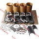 Overhaul Rebuild Kit for Yanmar 4TNE84 Engine Daewoo DSL601 Mastung 940 Loader