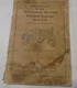 McCormick-Deering Farmall Tractor Model F-20 Operating Instruction Parts Book