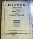 Oliver Factory Model OC-3 Gas Crawler Tractor Parts Book Catalog FREE SHIPPING
