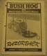 Bush Hog RZ60 Rotary Cutter Operators Manual